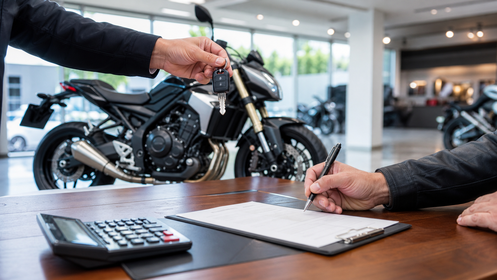 Dealer and private sale motorcycle support