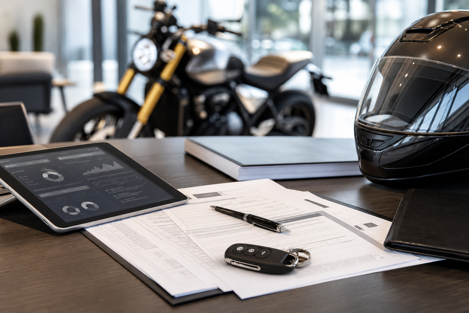 Motorcycle finance documentation support